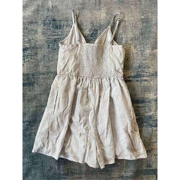 Wild Fable Powder Blue White Daisy Ruffle Faux Wrap Romper XS - Picture 3 of 9